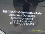 Du-Trans Hannover/71813/firmenschild Firmenschild